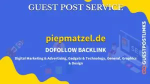 Buy Guest Post on piepmatzel.de