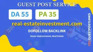 Buy Guest Post on real-estateinvestment.com