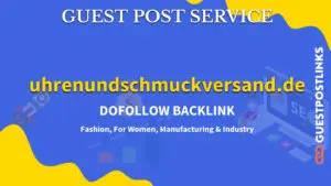 Buy Guest Post on uhrenundschmuckversand.de