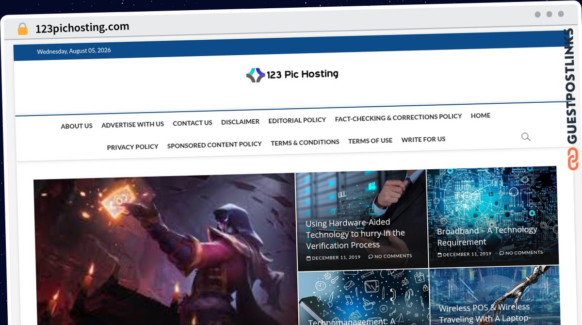 Publish Guest Post on 123pichosting.com