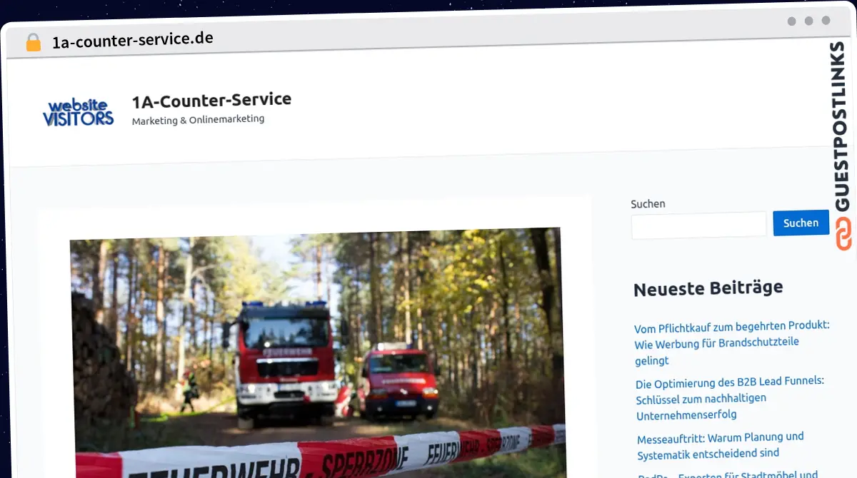 Publish Guest Post on 1a-counter-service.de