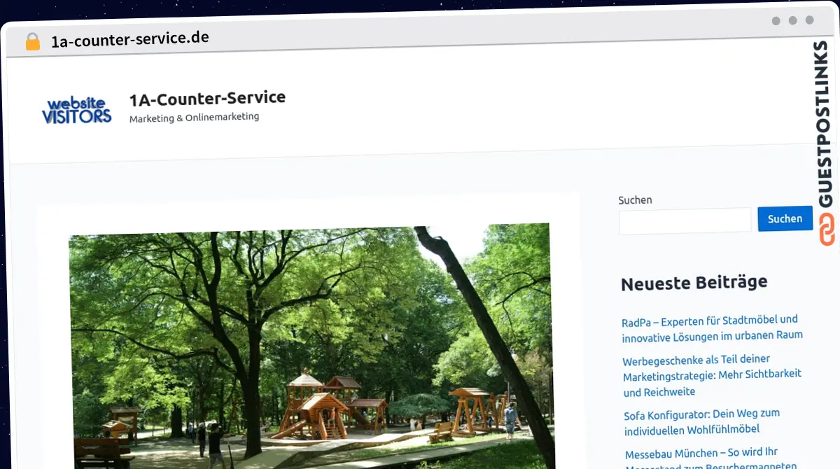 Publish Guest Post on 1a-counter-service.de