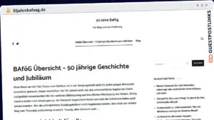 Publish Guest Post on 50jahrebafoeg.de