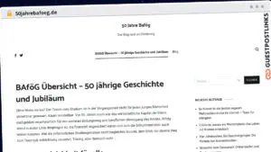 Publish Guest Post on 50jahrebafoeg.de