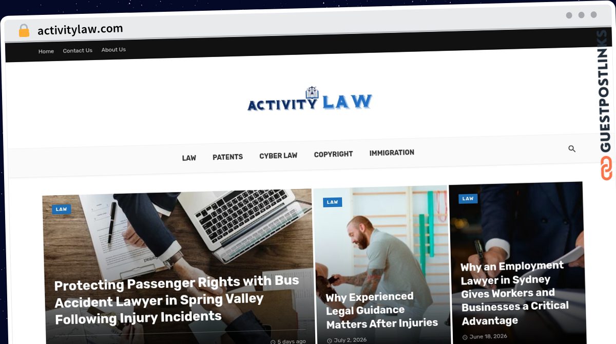 Publish Guest Post on activitylaw.com