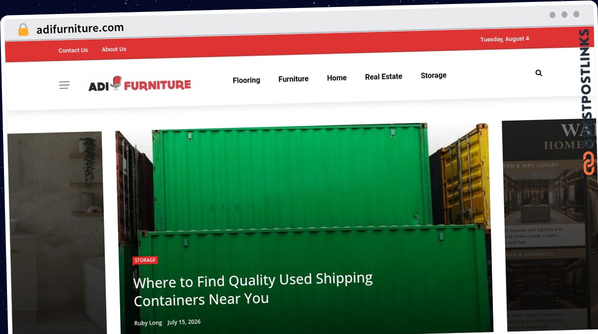 Publish Guest Post on adifurniture.com