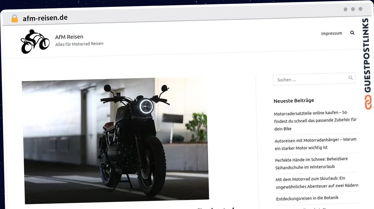 Publish Guest Post on afm-reisen.de