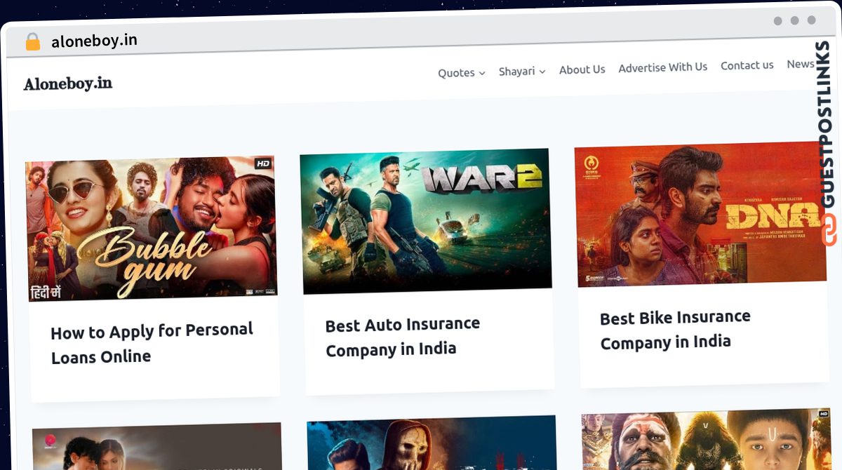 Publish Guest Post on aloneboy.in