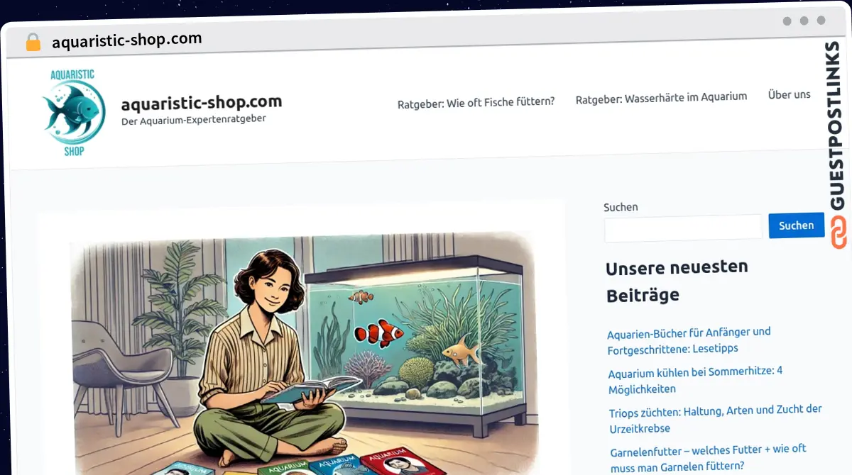 Publish Guest Post on aquaristic-shop.com
