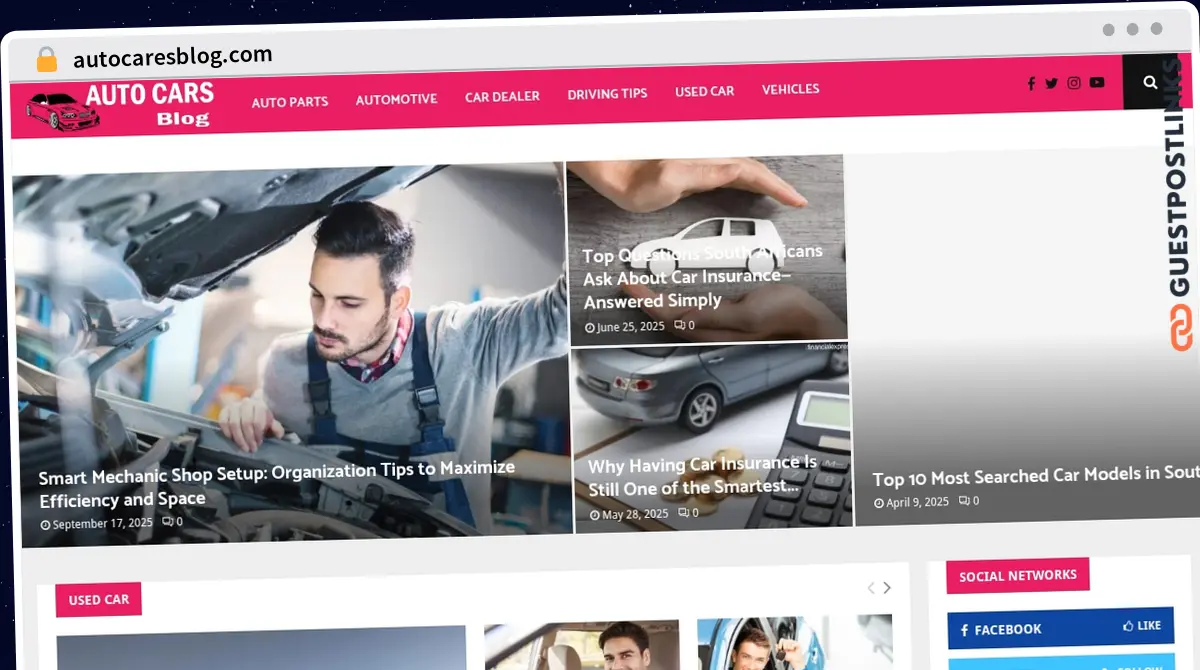 Publish Guest Post on autocaresblog.com