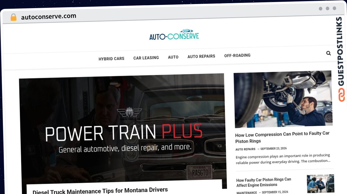 Publish Guest Post on autoconserve.com