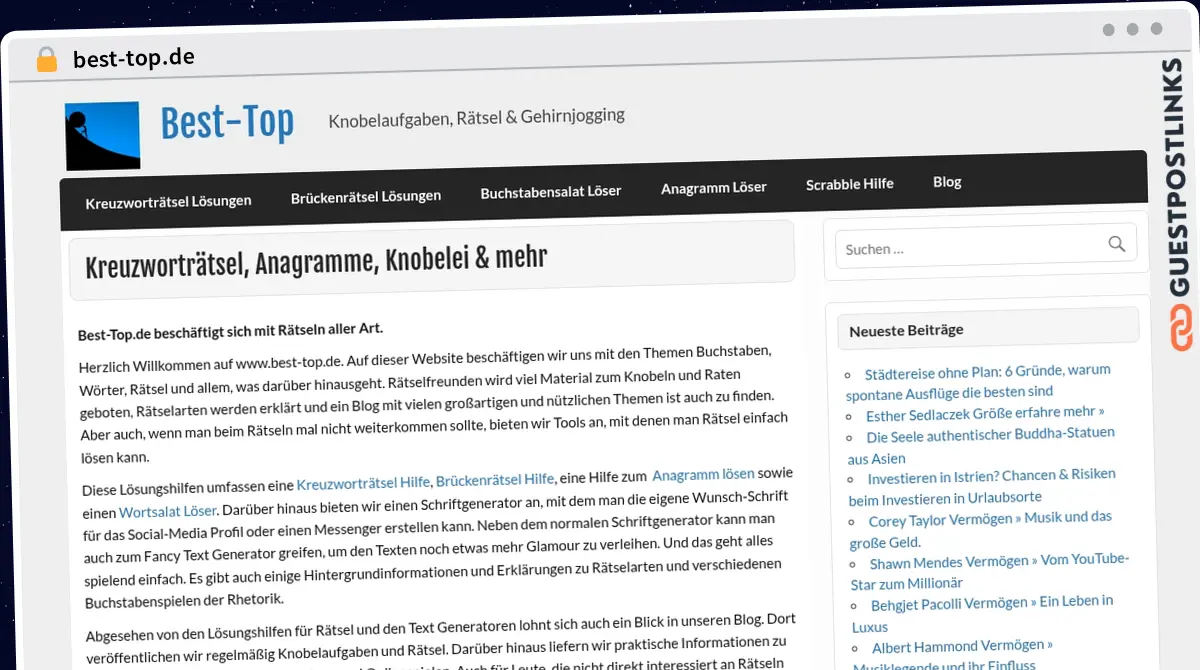 Publish Guest Post on best-top.de