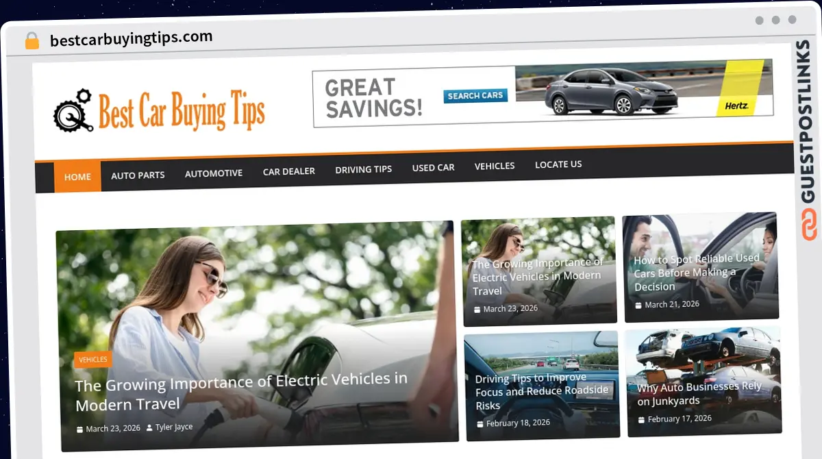 Publish Guest Post on bestcarbuyingtips.com