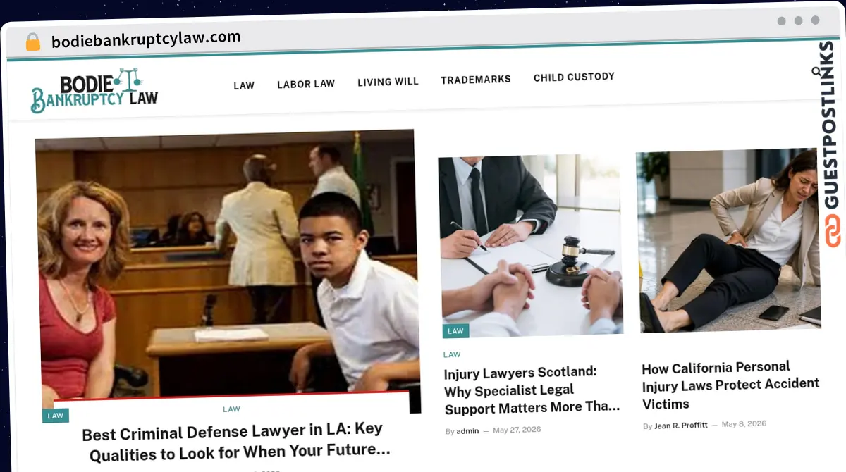 Publish Guest Post on bodiebankruptcylaw.com