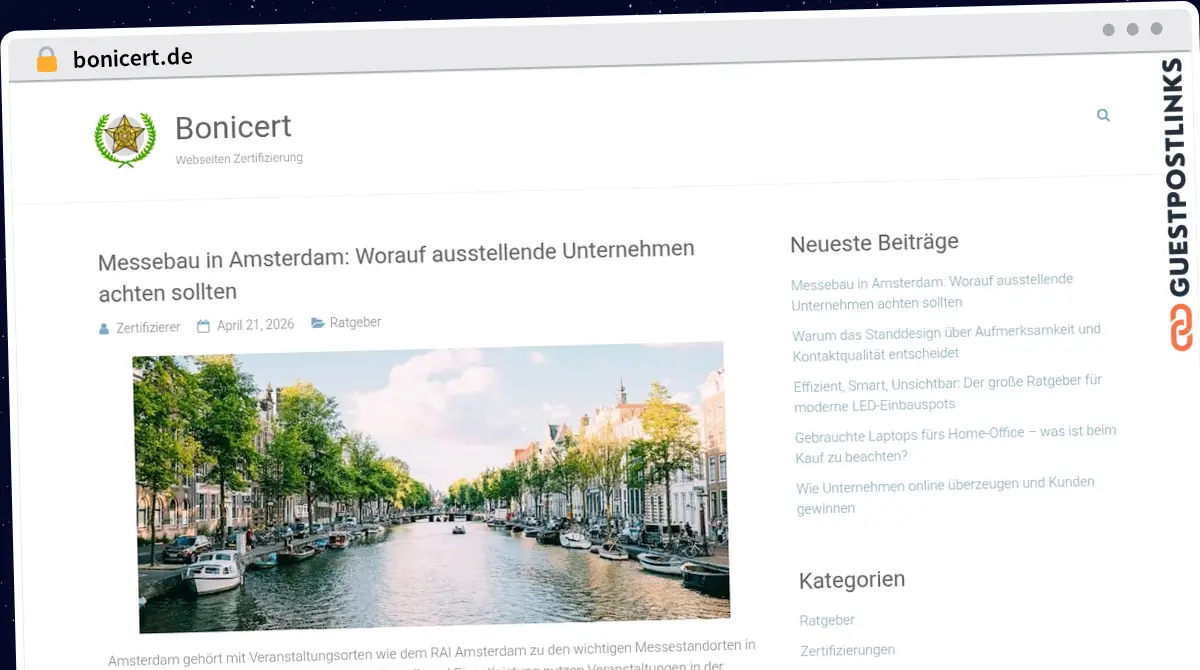 Publish Guest Post on bonicert.de