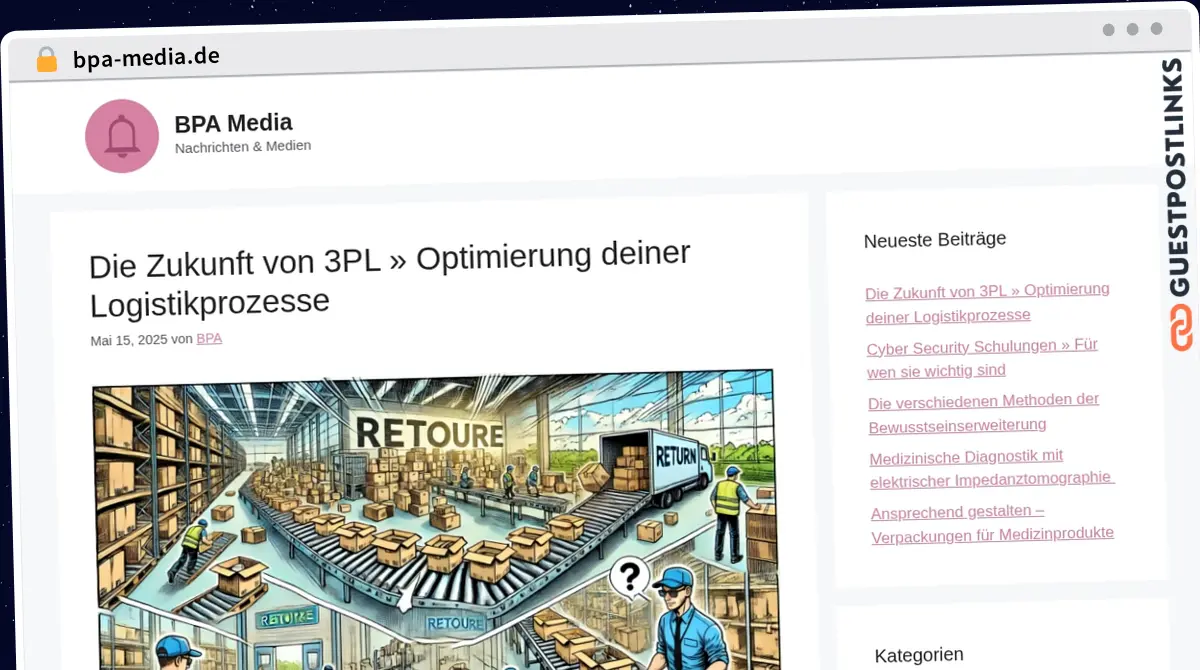 Publish Guest Post on bpa-media.de