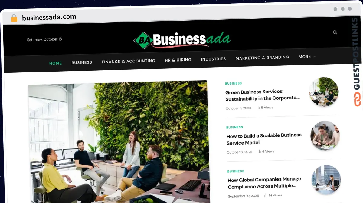 Publish Guest Post on businessada.com