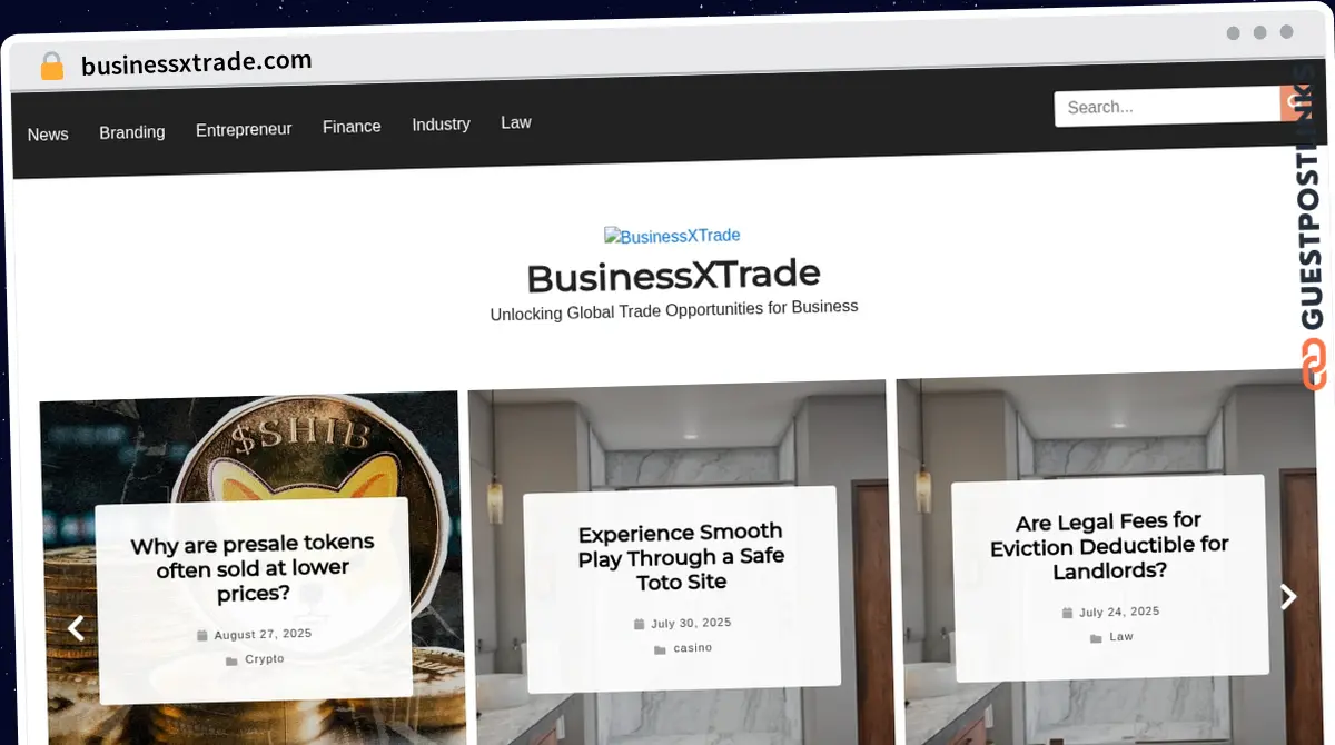 Publish Guest Post on businessxtrade.com