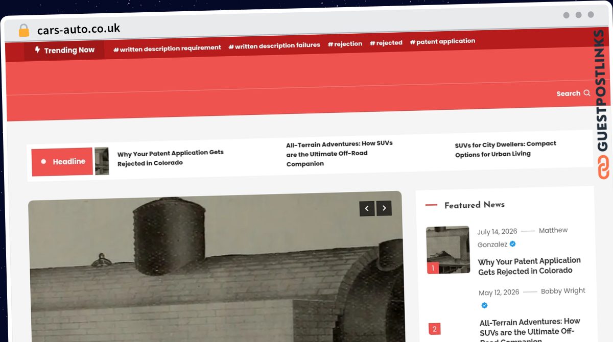 Publish Guest Post on cars-auto.co.uk