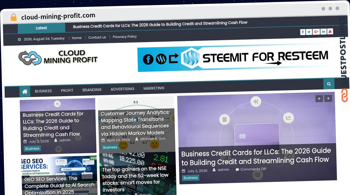 Publish Guest Post on cloud-mining-profit.com