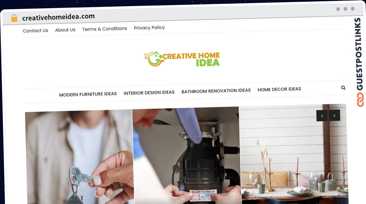Publish Guest Post on creativehomeidea.com