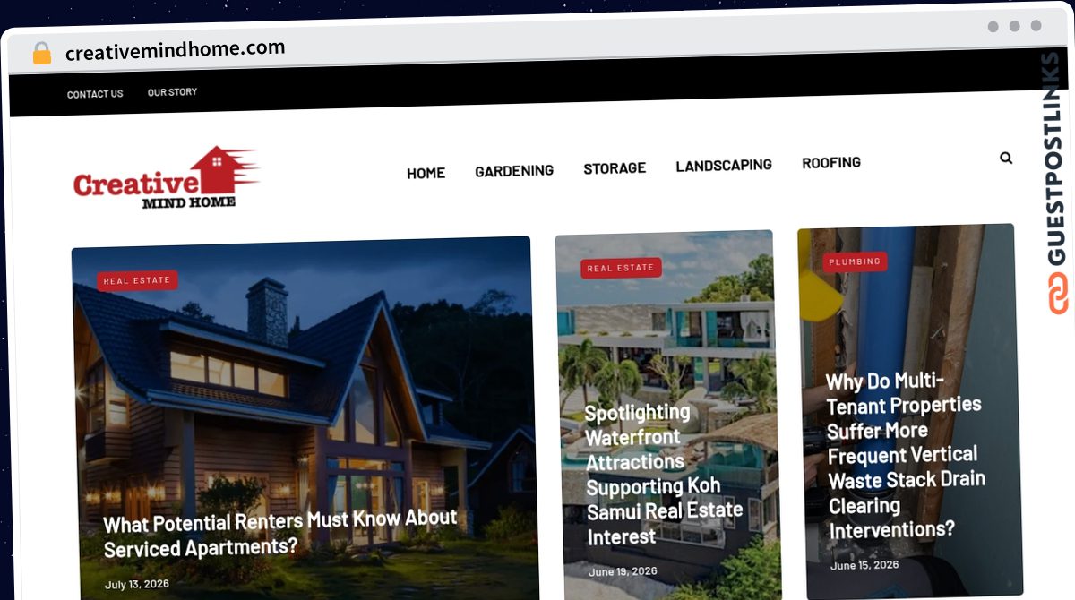 Publish Guest Post on creativemindhome.com