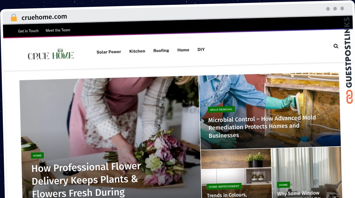 Publish Guest Post on cruehome.com