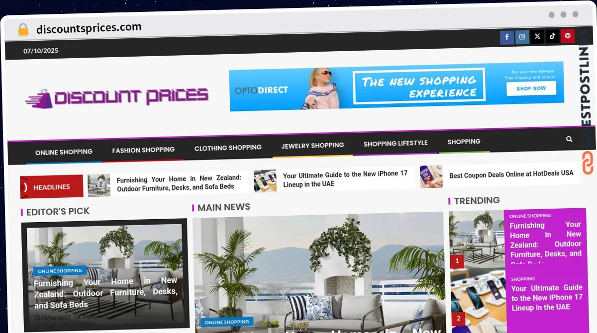 Publish Guest Post on discountsprices.com