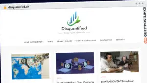 Publish Guest Post on disquantified.uk