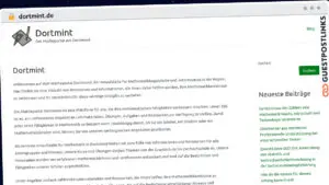 Publish Guest Post on dortmint.de