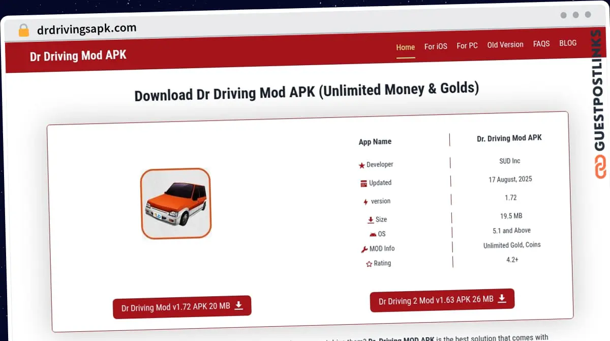 Publish Guest Post on drdrivingsapk.com