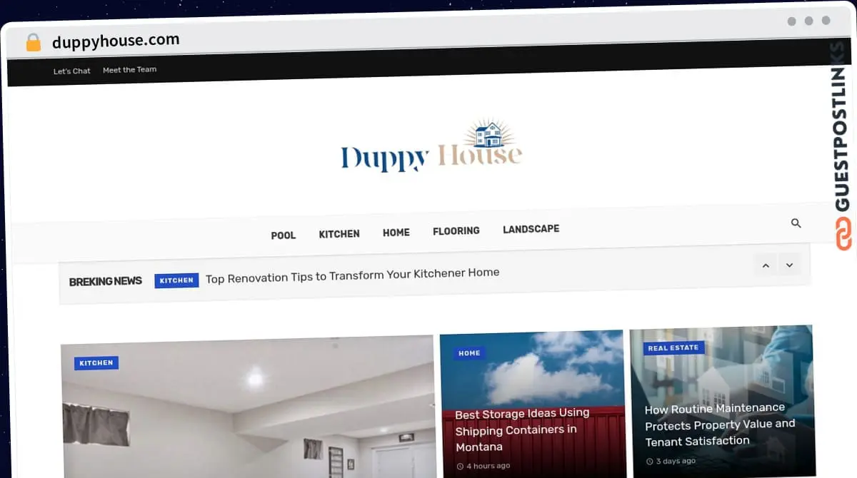 Publish Guest Post on duppyhouse.com