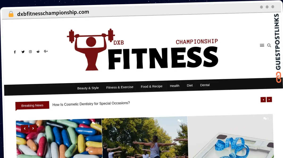 Publish Guest Post on dxbfitnesschampionship.com