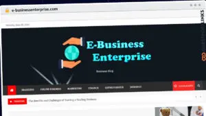 Publish Guest Post on e-businessenterprise.com