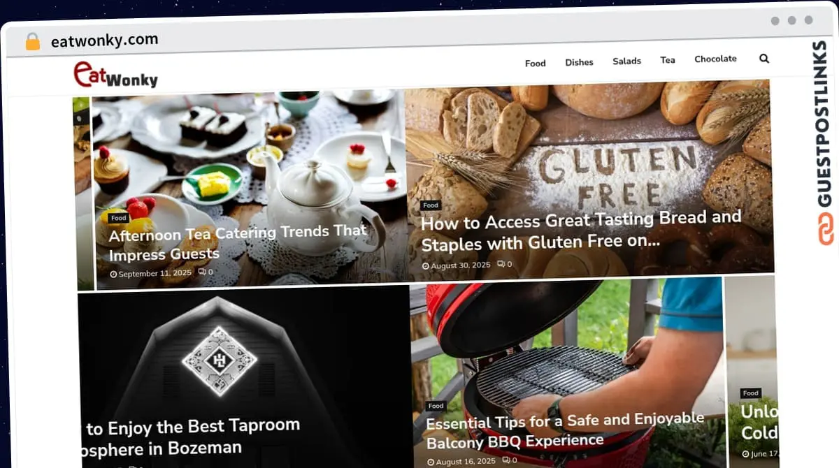 Publish Guest Post on eatwonky.com