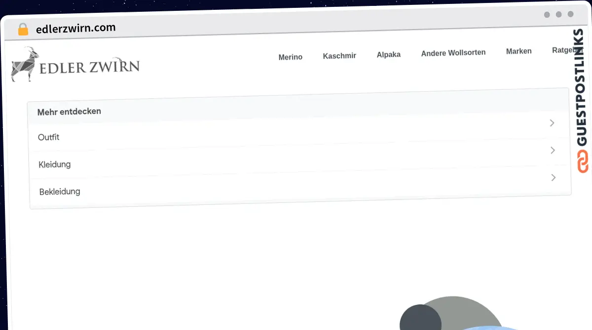 Publish Guest Post on edlerzwirn.com