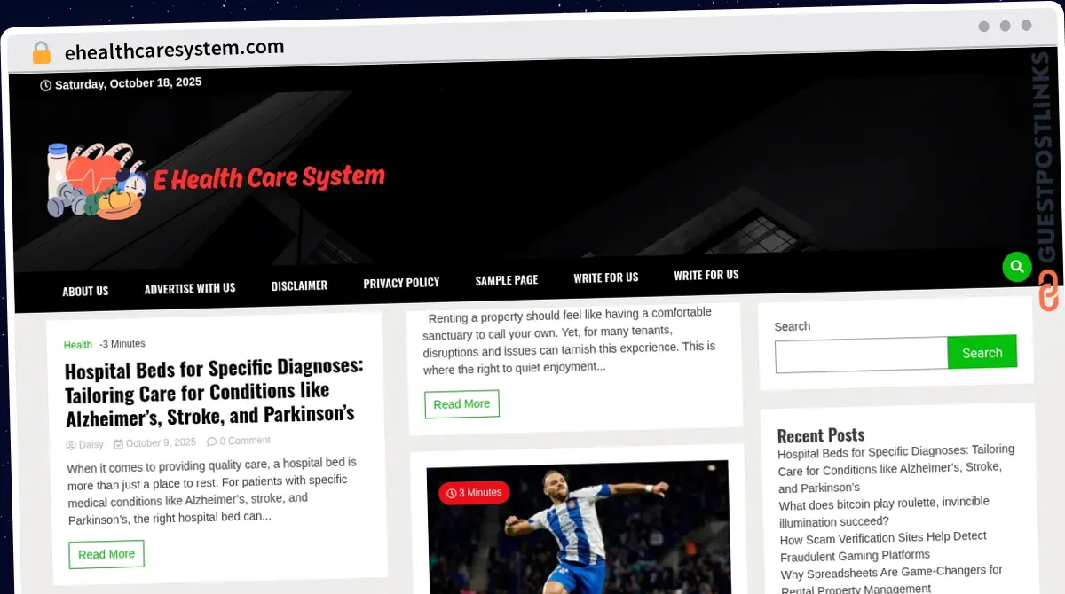 Publish Guest Post on ehealthcaresystem.com