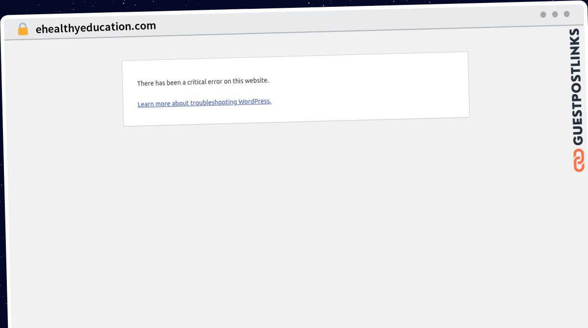 Publish Guest Post on ehealthyeducation.com