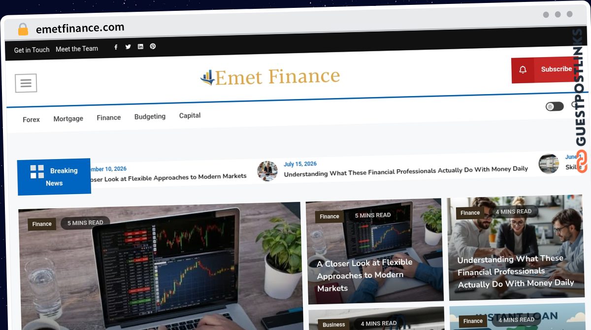 Publish Guest Post on emetfinance.com