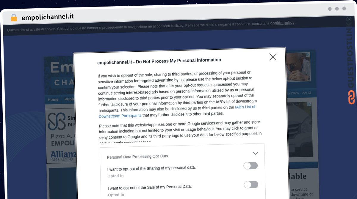 Publish Guest Post on empolichannel.it