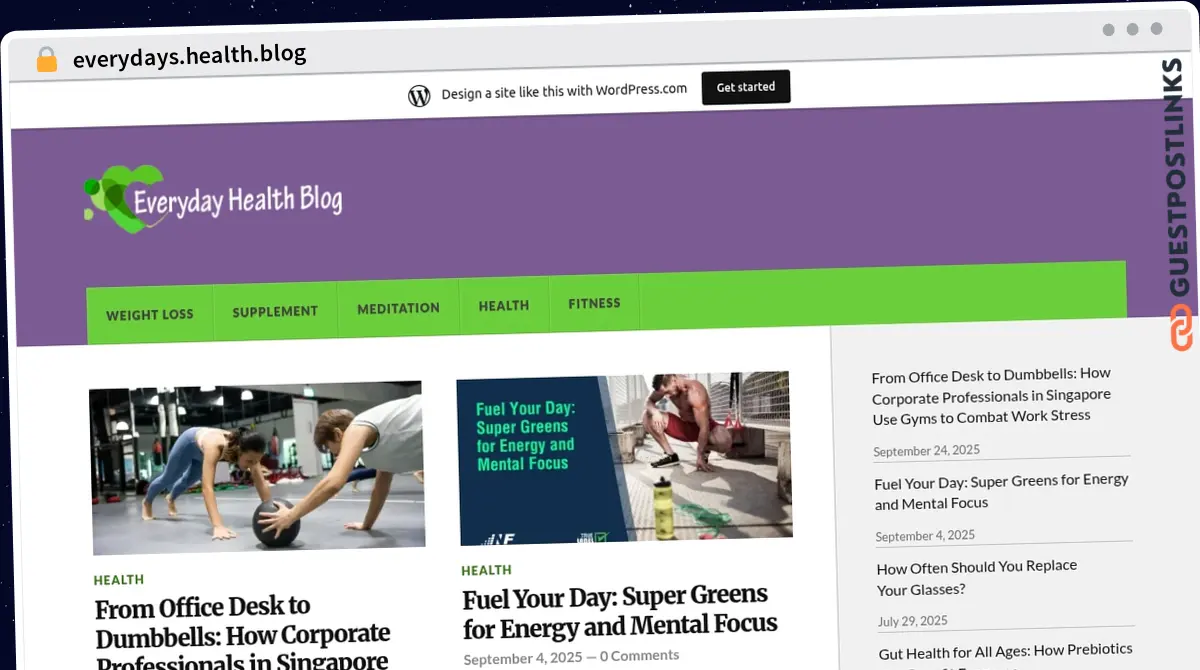 Publish Guest Post on everydays.health.blog