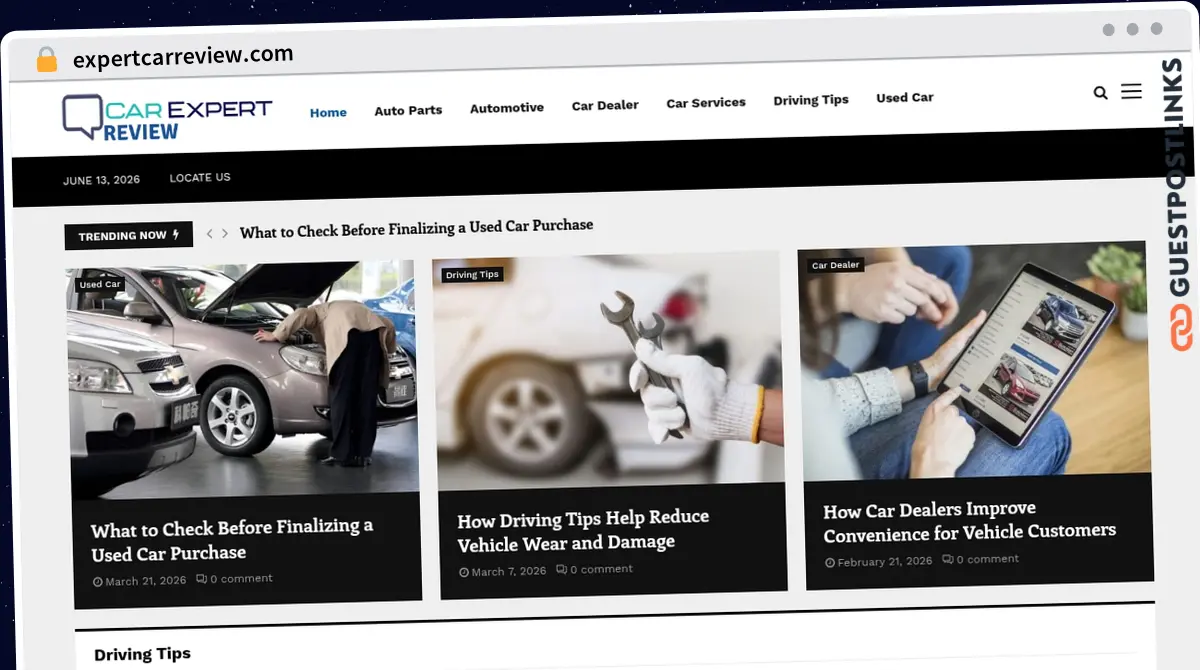 Publish Guest Post on expertcarreview.com