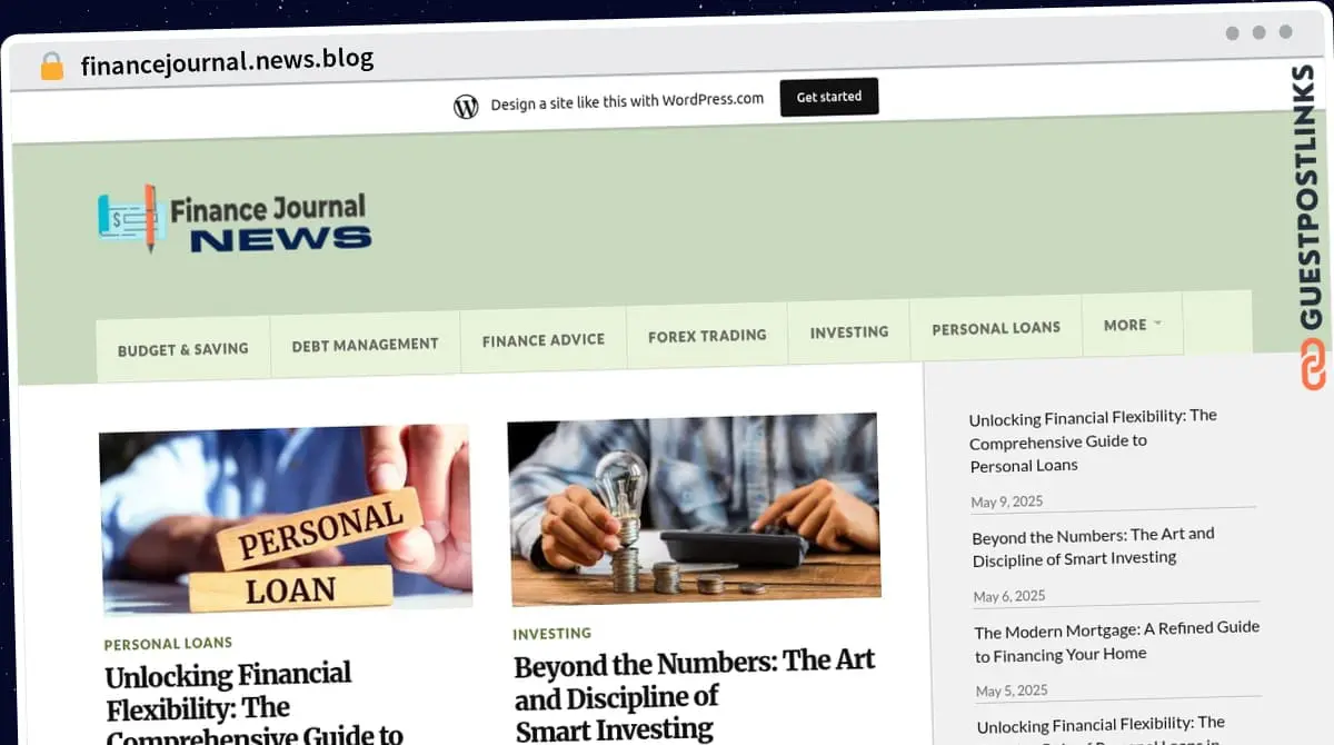 Publish Guest Post on financejournal.news.blog