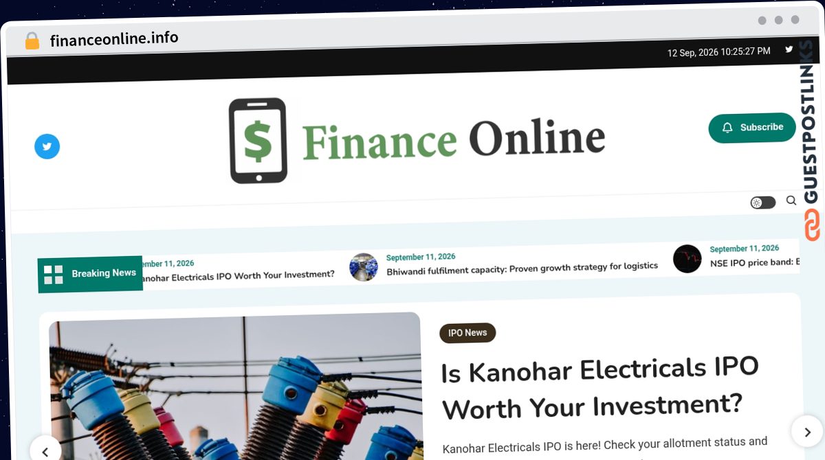 Publish Guest Post on financeonline.info