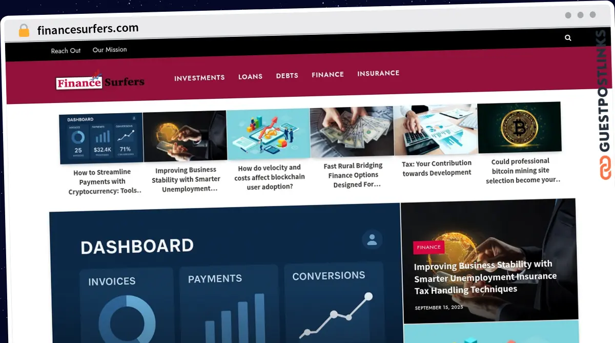 Publish Guest Post on financesurfers.com