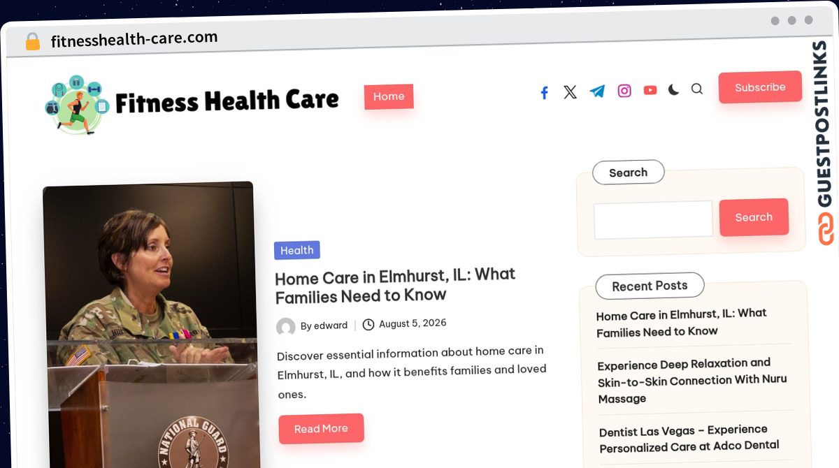 Publish Guest Post on fitnesshealth-care.com