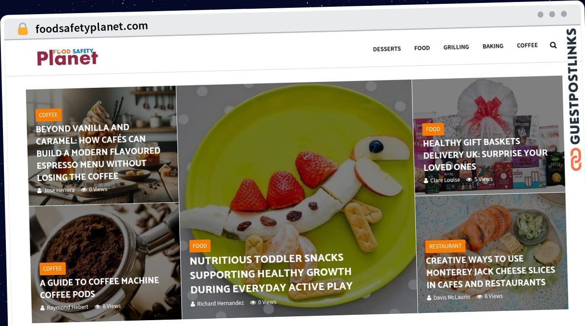 Publish Guest Post on foodsafetyplanet.com