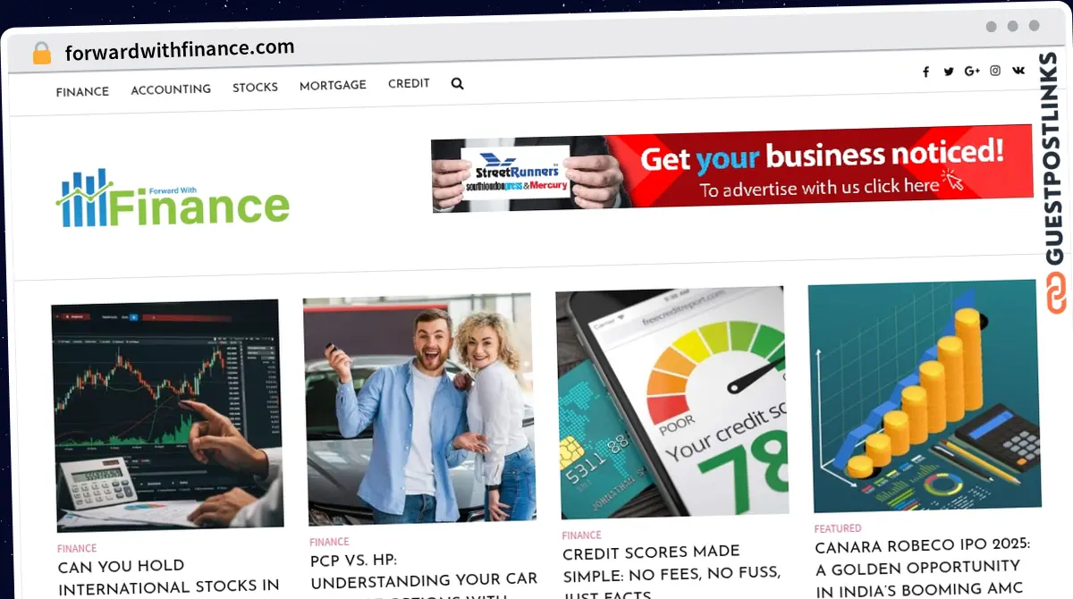 Publish Guest Post on forwardwithfinance.com