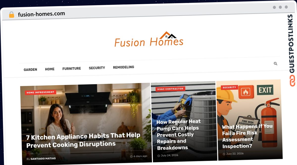 Publish Guest Post on fusion-homes.com