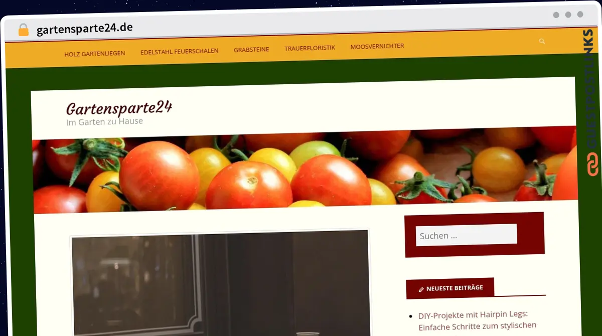 Publish Guest Post on gartensparte24.de